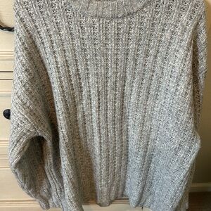 American Eagle Outfitters Gray Knit Sweater
